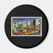 Groeten uit Mobile Alabama Magneet (Voorkant)