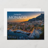 Groeten uit Monaco Briefkaart (Voorkant / Achterkant)
