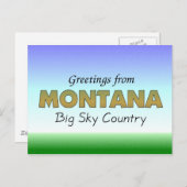 Groeten uit Montana Briefkaart (Voorkant / Achterkant)