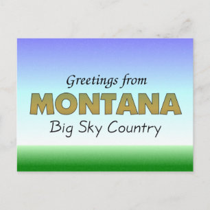 Groeten uit Montana Briefkaart