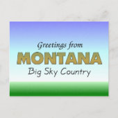 Groeten uit Montana Briefkaart (Voorkant)