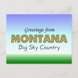 Groeten uit Montana Briefkaart