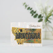 Groeten uit Montana Briefkaart (Staand voorkant)