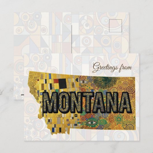 Groeten uit Montana Briefkaart (Voorkant / Achterkant)