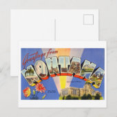 groeten uit Montana Briefkaart (Voorkant / Achterkant)