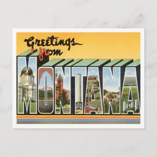 Groeten uit Montana Briefkaart (Voorkant)