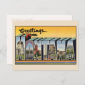 Groeten uit Montana Grote Brief Briefkaart (Voorkant / Achterkant)