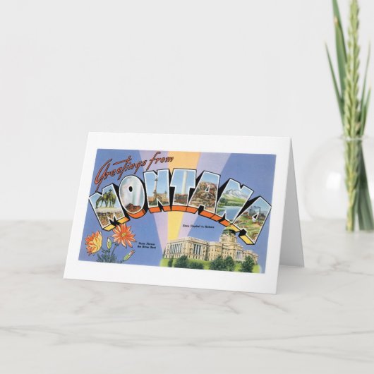 Groeten uit Montana! Kaart (Voorkant)