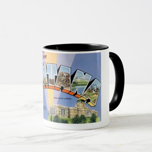 Groeten uit Montana! Mok (Voorkant rechts)