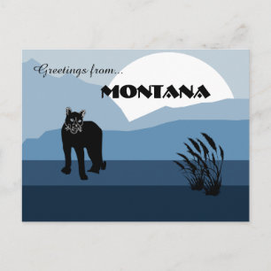 Groeten uit Montana State Leisteenblauwteam Briefkaart