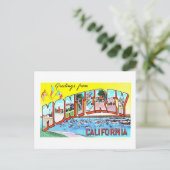  groeten uit Monterey, Californië, Briefkaart (Staand voorkant)
