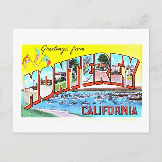  groeten uit Monterey, Californië, Briefkaart (Voorkant)