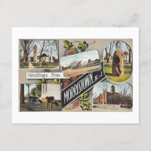 Groeten uit Morristown NJ Stijl Briefkaart