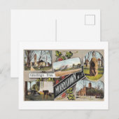 Groeten uit Morristown NJ  Stijl Briefkaart (Voorkant / Achterkant)