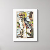 Groeten uit Morristown NJ Stijl Canvas Afdruk (Voorkant)