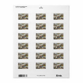 Groeten uit Morristown NJ Stijl Etiket (Full Sheet)