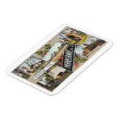 Groeten uit Morristown NJ  Stijl Magneet (Linkerzijde)