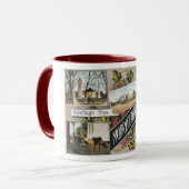 Groeten uit Morristown NJ Stijl Mok (Voorkant links)