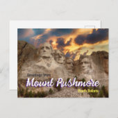 Groeten uit Mount Rushmore South Dakota Briefkaart (Voorkant / Achterkant)