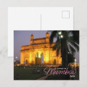 Groeten uit Mumbai India Ansichtkaart Briefkaart (Voorkant / Achterkant)