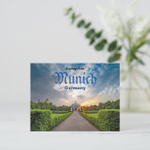 Groeten uit München Duitsland Ansichtkaart Briefkaart (Staand voorkant)