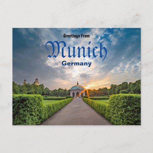 Groeten uit München Duitsland Ansichtkaart Briefkaart (Voorkant)