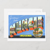  groeten uit Muncie, Indiana Briefkaart (Voorkant / Achterkant)