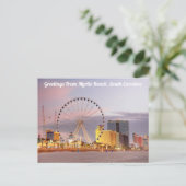 Groeten uit Myrtle Beach, South Carolina Briefkaart (Staand voorkant)