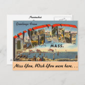 Groeten uit Nantucket Briefkaart (Voorkant / Achterkant)