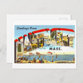  groeten uit Nantucket, Massachusetts Briefkaart (Voorkant / Achterkant)