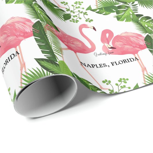 Groeten uit Napels, Florida Cadeaupapier (Rol Hoek)