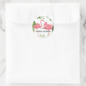 Groeten uit Napels, Florida Ronde Sticker (Tas)