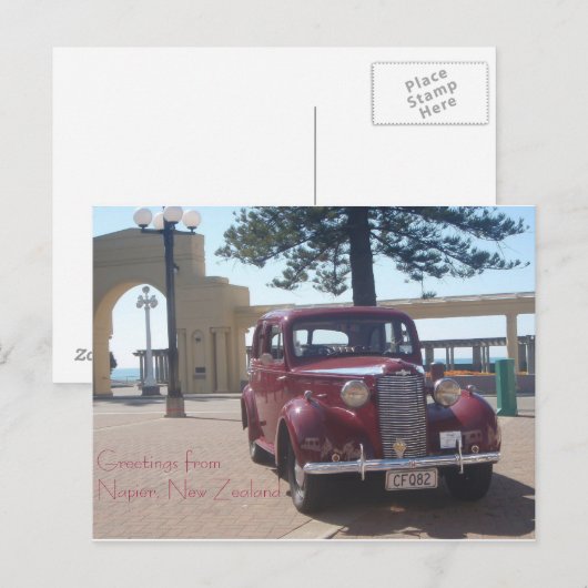 Groeten uit Napier, Nieuw-Zeeland Briefkaart (Voorkant / Achterkant)