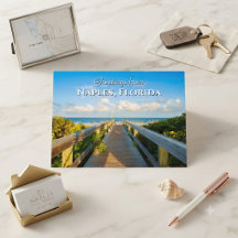 Groeten uit Naples Florida Beach Ansichtkaart