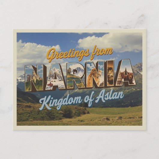  groeten uit Narnia Briefkaart (Voorkant)