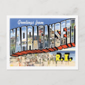 Groeten uit Narragansett Rhode Island US City Briefkaart (Voorkant)