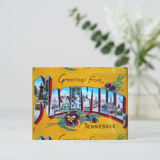 Groeten uit Nashville Briefkaart (Staand voorkant)