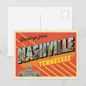  groeten uit Nashville, Tennessee Briefkaart (Voorkant / Achterkant)