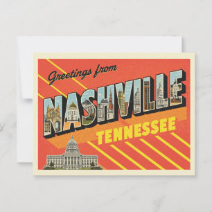  groeten uit Nashville, Tennessee Briefkaart