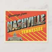 groeten uit Nashville, Tennessee Briefkaart (Voorkant)