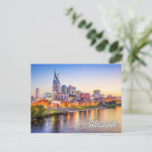 Groeten uit Nashville, Tennessee, Verenigde Staten Briefkaart (Staand voorkant)