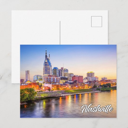 Groeten uit Nashville, Tennessee, Verenigde Staten Briefkaart (Voorkant / Achterkant)