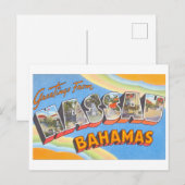  groeten uit Nassau, Bahama's Briefkaart (Voorkant / Achterkant)