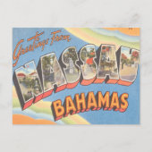 Groeten uit Nassau Bahamas Briefkaart (Voorkant)