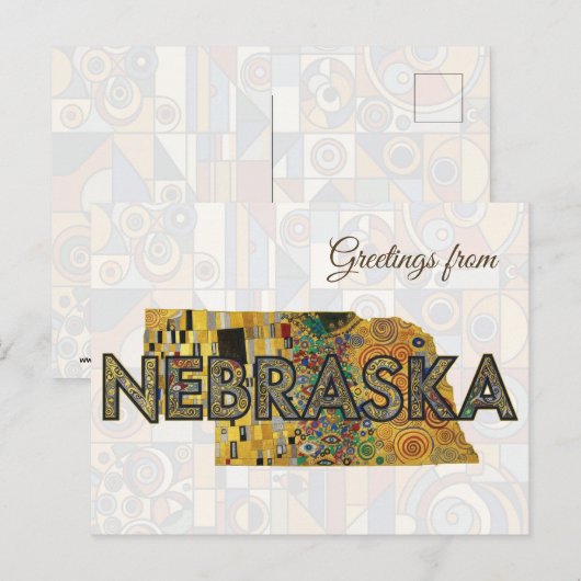 Groeten uit Nebraska Briefkaart (Voorkant / Achterkant)
