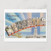  groeten uit Nebraska Briefkaart (Voorkant)