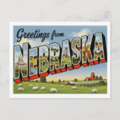  groeten uit Nebraska Briefkaart (Voorkant)