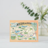 Groeten uit Nebraska kaart (Staand voorkant)
