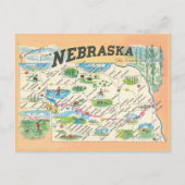 Groeten uit Nebraska  kaart (Voorkant)