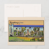 Groeten uit Nebraska Large Letter Briefkaart (Voorkant / Achterkant)